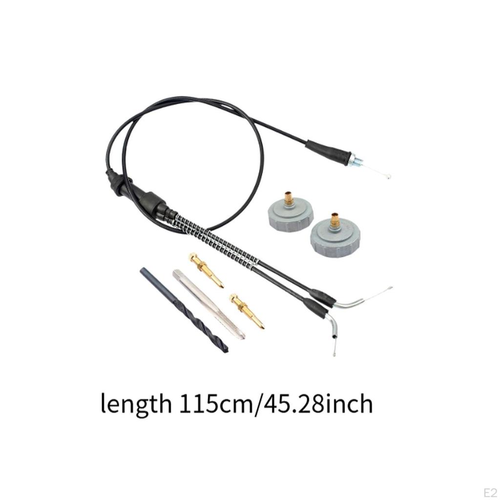 Motorcycle Throttle Cable Upgrade Kit Thread ATV Accessories with Mounting Top Cap Repair Tools for