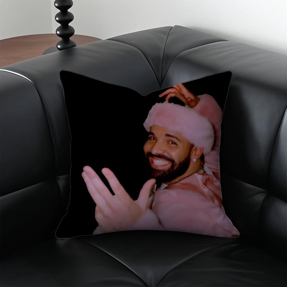 funny ddrake meme Cushion Cover Pillow Case Antidustmite Invisible zipper silky plush cushion