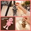 Furry Ostrich Plush Doll Pendant Cute Bird Plush Keychains Ostrich Plush Keychains  Pendant Decor