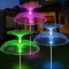 3000LM Outdoor Solar Garden Lights 7 Colors Variable Solar Stake Jellyfish Reed Lights Solar Outdoor Color Changing Lights