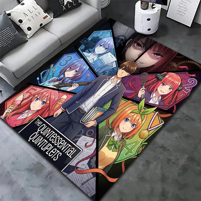 The Quintessential Quintuplets Carpet Rug For Living Room Bedroom Home Sofa Decoration Kids Play Nonslip Floor Mat