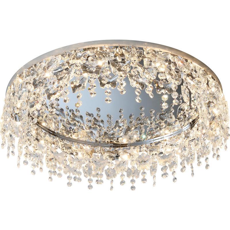 Light Luxury Crystal Living Room Ceiling Light Simple Modern Creative Personalized Bedroom Light Grand Room Lighting