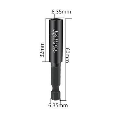 1 szt. Adapter Wiertło Końcówka Wkrętaka Narzędzie Ręczne 60 MM Magnetyczny Uchwyt Przedłużka do Wkrętaka 1/4 Cala Sześciokątny Trzpień Wiertła