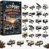 Collectible Acrylic Ornament 2026 Transportation Advent Calendar, 24-Day Set with Vehicle Daily Countdown Toy Figures, Christmas Tree Hanging