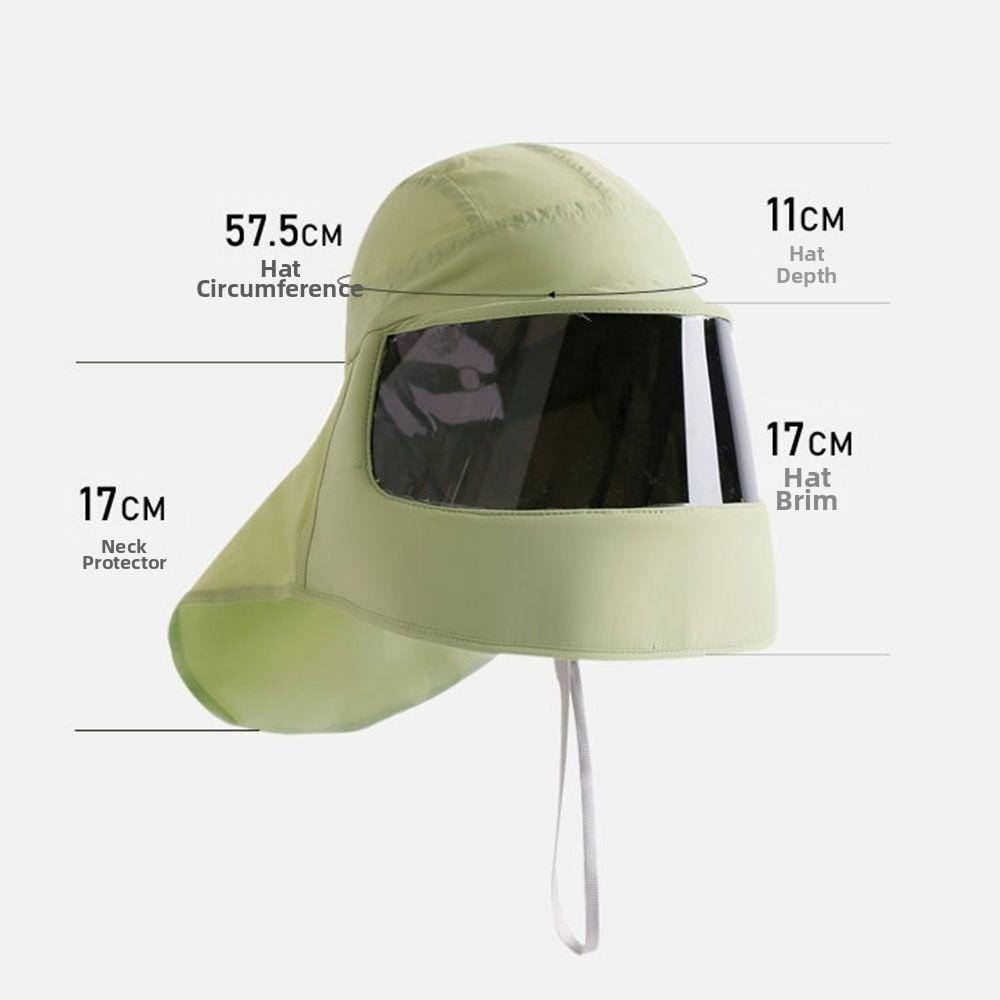 Atmungsaktive Sommer-Sonnenhüte Anti-UV-Gesichtsmaske Neue Sonnenschutz-Gesichtsmaske Sommer