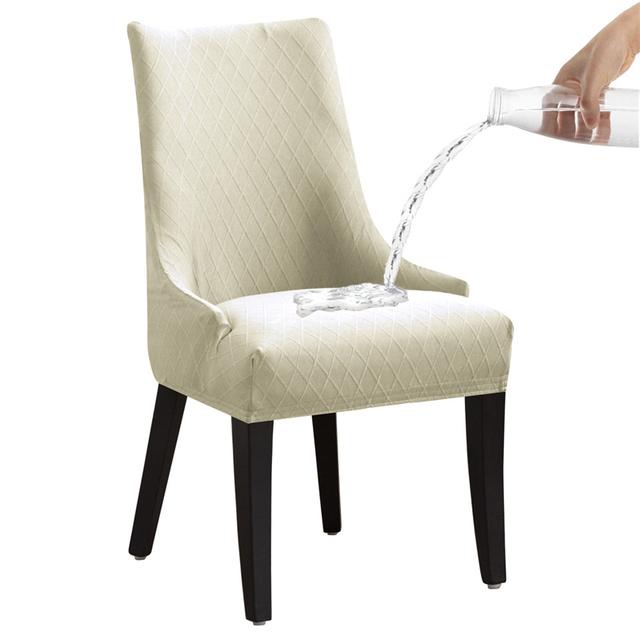 

Водоотталкивающий чехол для наклонного стула с высокой спинкой, чехлы для обеденных стульев, эластичные чехлы для сидений для гостиничной кухни, гостиной