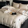 Pure Cotton Bedding Four-piece Set Embroidered Quilt Cover Bed Sheet Pillowcase Set