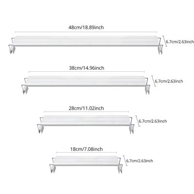 Iluminación LED para Acuario con 3 Colores Cambiables Luz de Crecimiento para Plantas Acuáticas de Pecera Barra de Luz de Aluminio Extensible Lámpara de Clip Decoración