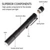 (Great home)Q5 LED Flashlight Clip Mini Torch Pen Light AAA Lamp Small Lamp