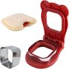 Flip Design Square Sandwich Cutter Bear Shape Bread Mold Kawaii Sandwich Press Mould  Lunch