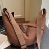 Casual Large-capacity Simple Canvas Bag Women's Winter New Simple Dumpling Bag One-shoulder Crossbody Bag