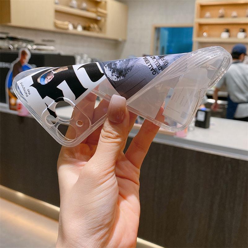Fashion Artists Minimalist Label Phone Case for IPhone 16 15 14 13 12 11 Pro Max Xs Max 12 13 Mini 7 8 Plus Clear TPU Soft Cover