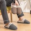 Fashion Winter Warm Fur Slippers for Men Women Couples House Non Slip Soft Shoes Comfort Flat Heel Home Indoor Bedroom Plush Slippers