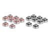 8x Skateboard Bearings ABEC 11 Precision 608 2RS with and Washers for Longboard, Scooter, Roller Skates, Inline Wheels