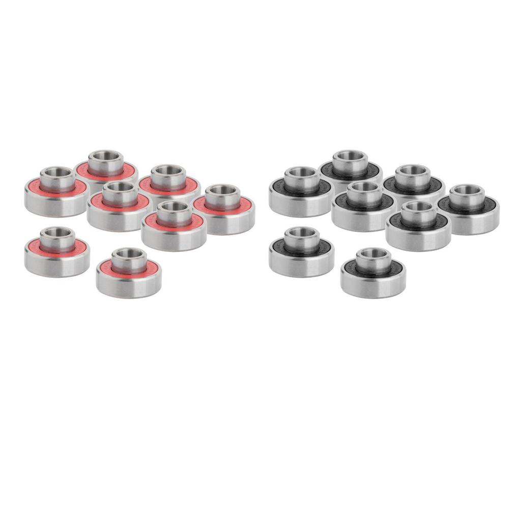 8x Skateboard Bearings ABEC 11 Precision 608 2RS with and Washers for Longboard, Scooter, Roller Skates, Inline Wheels