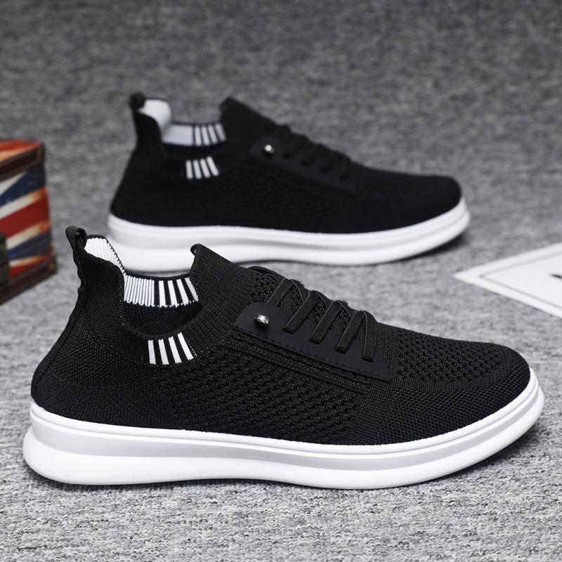 Men's Shoes Summer Breathable Fly-woven Mesh Shoes Hollow Running Shoes Men's Sports and Leisure Shoes