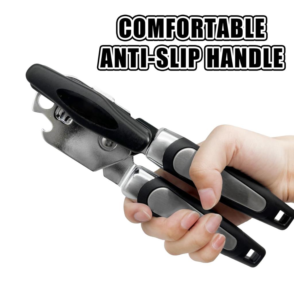 Stainless Steel Manual Tin Openers,Tin Openers Can Opener,3-in-1 with Non-Slip Handle Can Openers Perfect Kitchen Tool