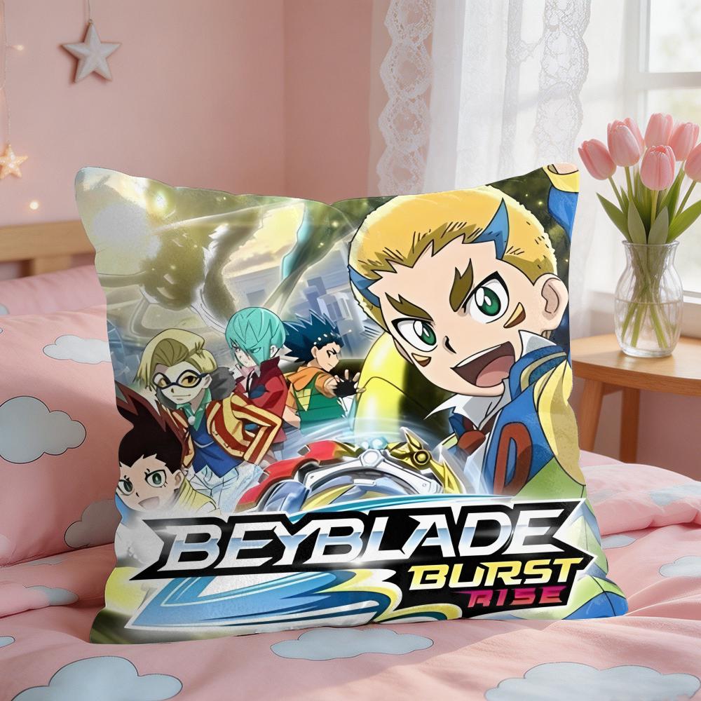 Japan BBeyblade Anime Cushion Cover Square Short Plush Pillow Case Living Room Sofa Home Decor Funda X