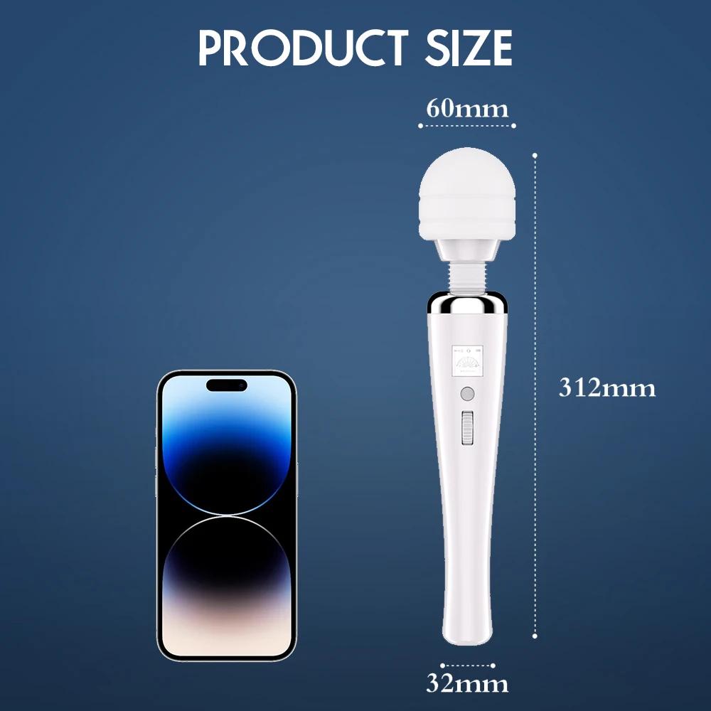 AV Vibrator Wand Sex Toys for Women 20 Powerful Patterns G Spot Clitoris Stimulation Massager Personal Masturbator Erotic Goods