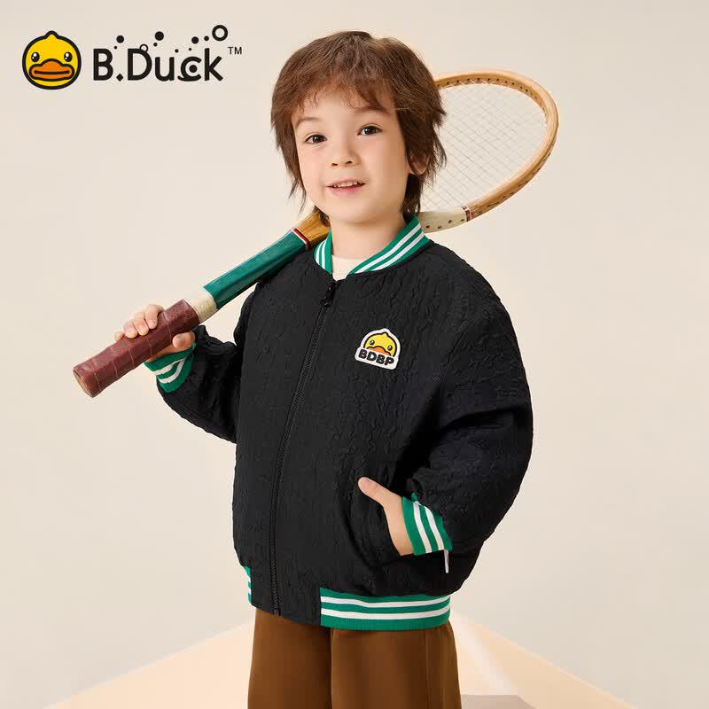 B.Duck Boys' Padded Baseball Jacket