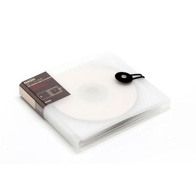 CD DVD Discs Storage Bag Package with Buckle Closure Store 12 Pcs CD