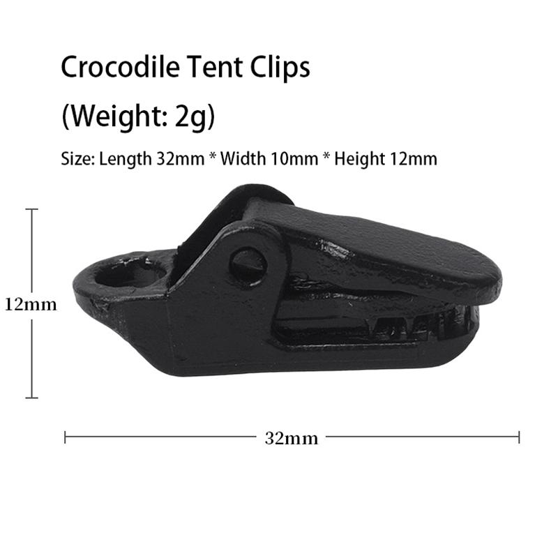Sturdy Camping Tent Clips (10/20/50pcs): Anti-Wind Crocodile Clamps – Fixed Tarpaulin & Tent Hooks for Outdoor Use