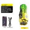 Strong light flashlight explodes outdoor charging mini flashlight long-range long-range battery life three-eyed little monster flashlight