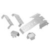 RC Chassis Armors Set Stainless Steel Protection Skid Plate for VP VS4?10 Phoenix VPS09007 RC Car