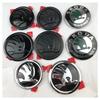 2025 Heiß 2 Stück 80mm 90mm Emblem Für Skoda Fabia 1 2 Octavia a7 RS Superb Rapid Yeti Karoq Vision Auto Haube Vorne Hinten Kofferraum Heckklappe