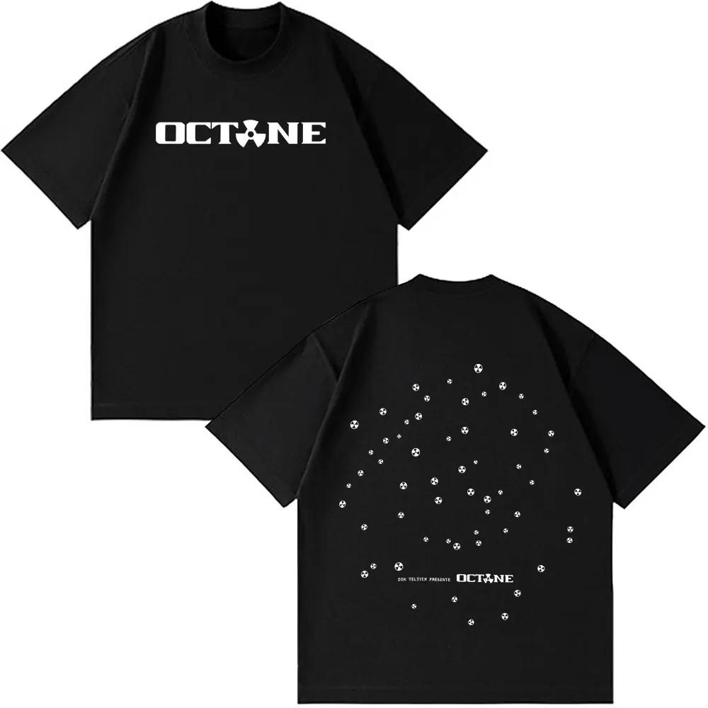 

Футболка с графикой рэпера Don Toliver Octane Tour 2026 Мужская Женская Хип-хоп Футболки Короткий рукав Хлопок Свободный Повседневные Футболки 4XL
