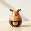 Door-Opening Reminder Solid Wood Wooden Door Bell with Brass Component