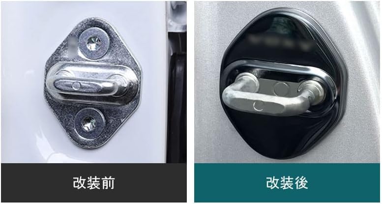 OKAYOHINN Applicable New Voxy 90 Series Striker Cover Door Lock чёрный