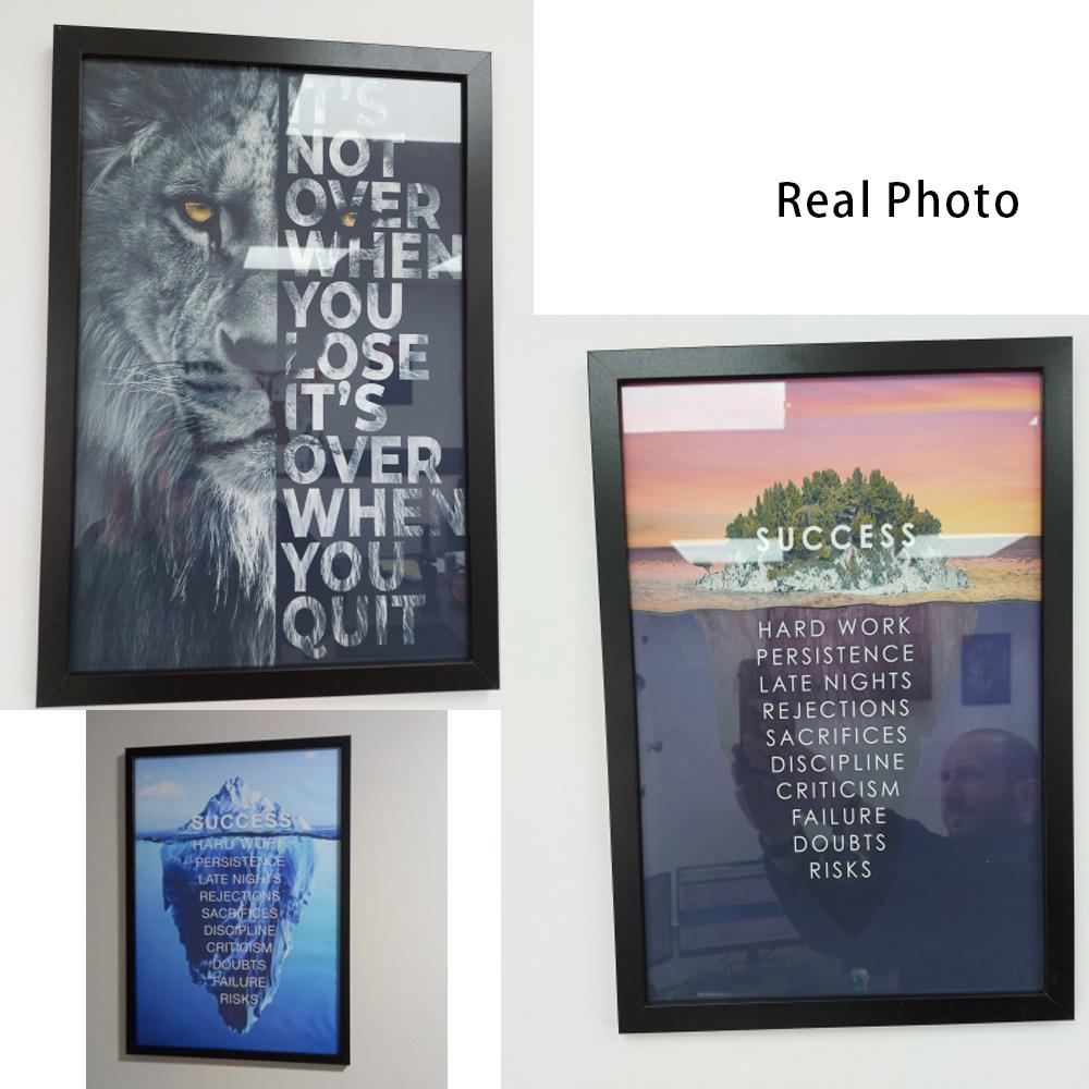 Inspiring Letter Motivational Quote Art Posters and Prints On Canvas Painting Nature Wall Art Picture for Office Gym Home Decor