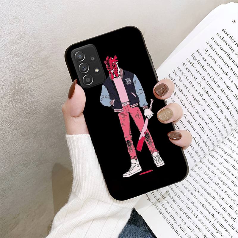 Hotline Miami Game telefoniümbris Samsung Galaxy A02 A12 A21 A22 A32 A41 A42 A51 A71 A72 Shellile
