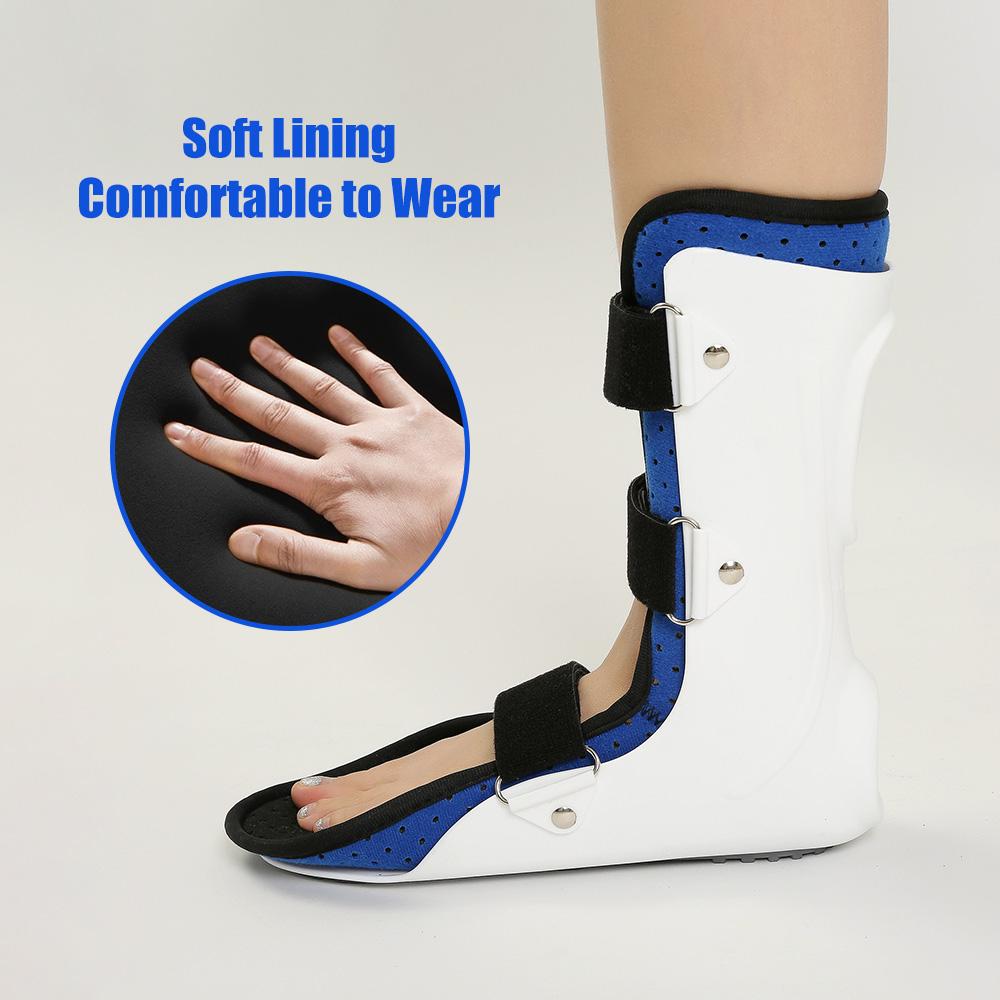 Bota walker para fractura de tobillo transpirable, caminable, tobillera de soporte ajustable, estabilizador de tobillo para soporte de pie roto y esguince