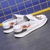 Fashion New Arrival Fashion Men's White Print Pattern Driving Shoes Male Slip On Loafers Walking Sneakers Tenis Masculino