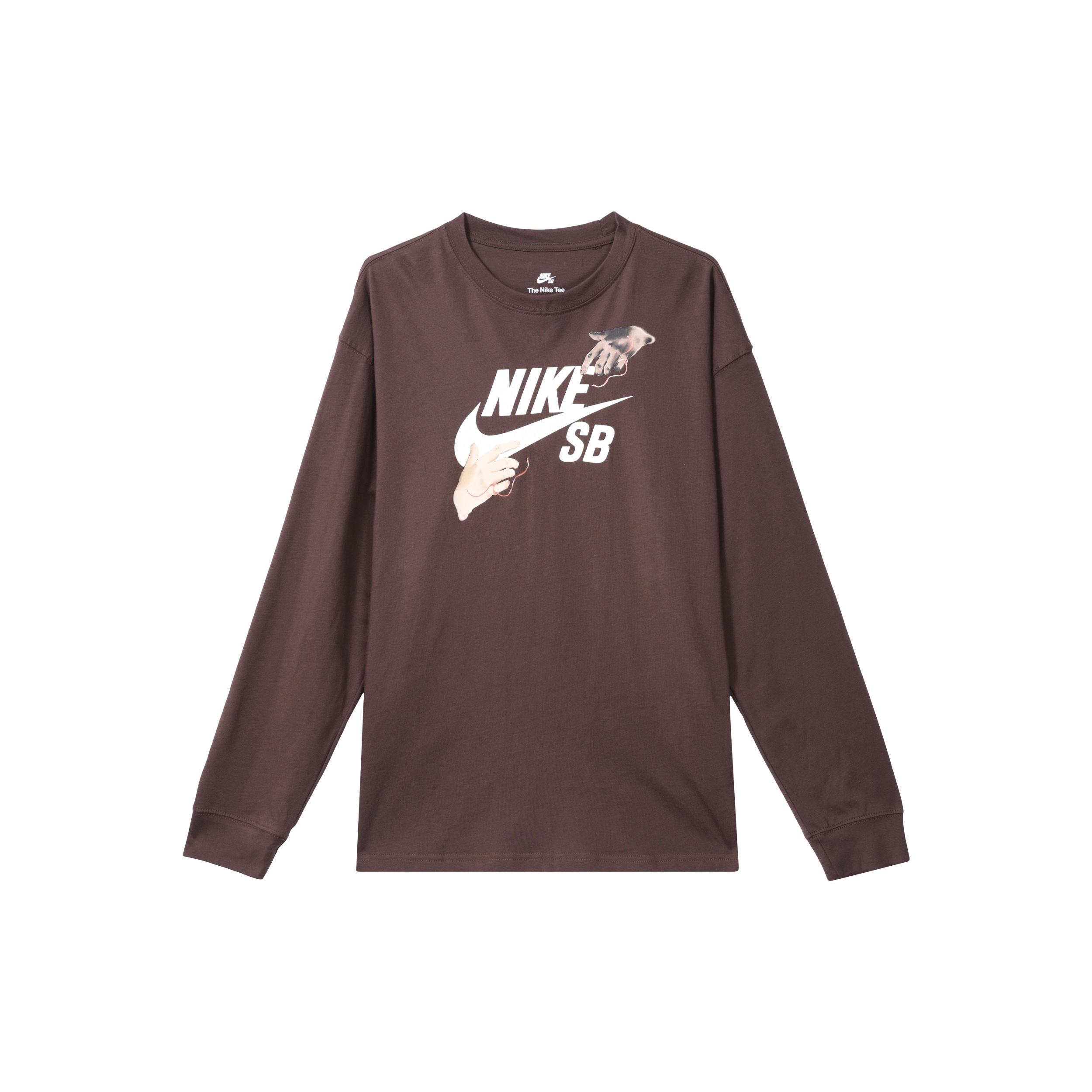 Nike SB Long-Sleeve Skate T-Shirt Earth Men s FQ7682-227 XL