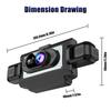 360° autokamera se 4 objektivy pro auta, WiFi aplikace, 1080P, 4-kanálový videozáznamník jízdy, kamera do kabiny a zadní kamera