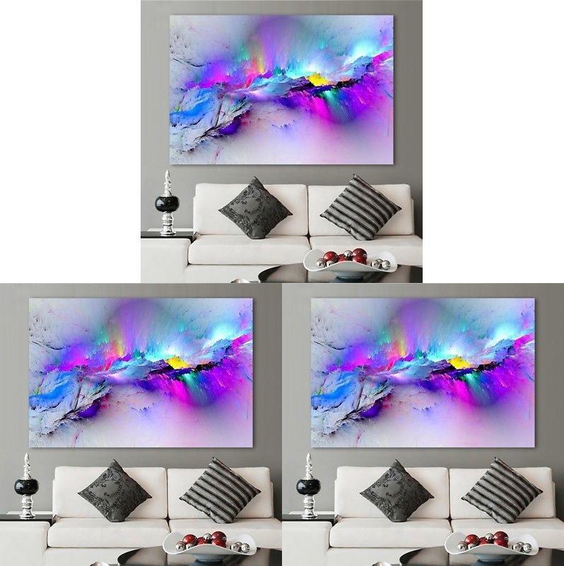 Abstract Clouds Canvas Oil Painting Wall Pictures Room Decor 50x90cm**