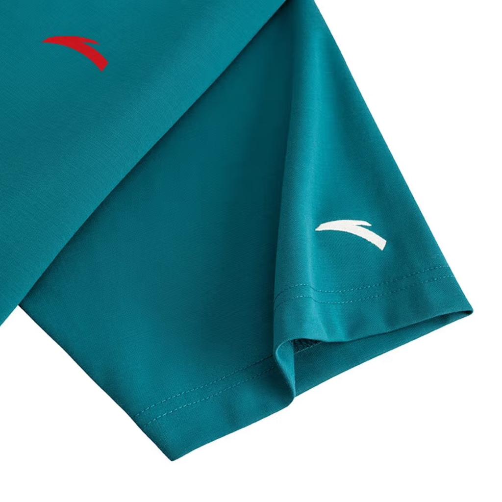 Anta Koszulka Kyrie Lanting Kyrie Meilan Zhuzhu Wygodna Casualowa Prosta Półgolf Pulower Luźna Koszulka z Krótkim Rękawem Koszulki Unisex 172521109-3