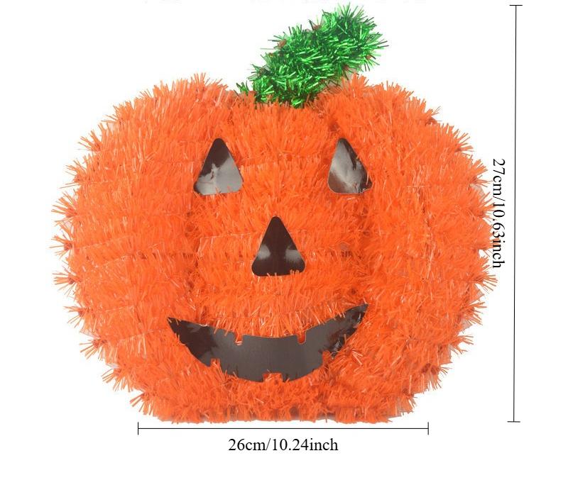 1pcs Halloween Tinsel Hanging Decorations Set Spider Web Witch Hat Pumpkin Bat Ghost Ornaments for Party Home Garden