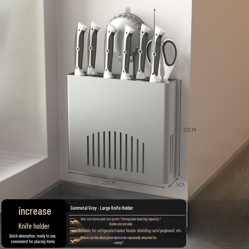 cmaos Wall-Mounted Suction Cup Knife Holder