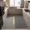 Geometric Diatom Mud Kitchen Floor Mat - Water-Absorbent, Quick-Drying, Stain & Wear Resistant