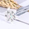 Delicate Women Bridal Snowflake Hair Pin Hair Clips Headwear Pearl Flower Crystal Rhinestone
