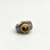 Indian Style Turquoise Retro Titanium Steel Men's Hip Hop Gemstone Ring