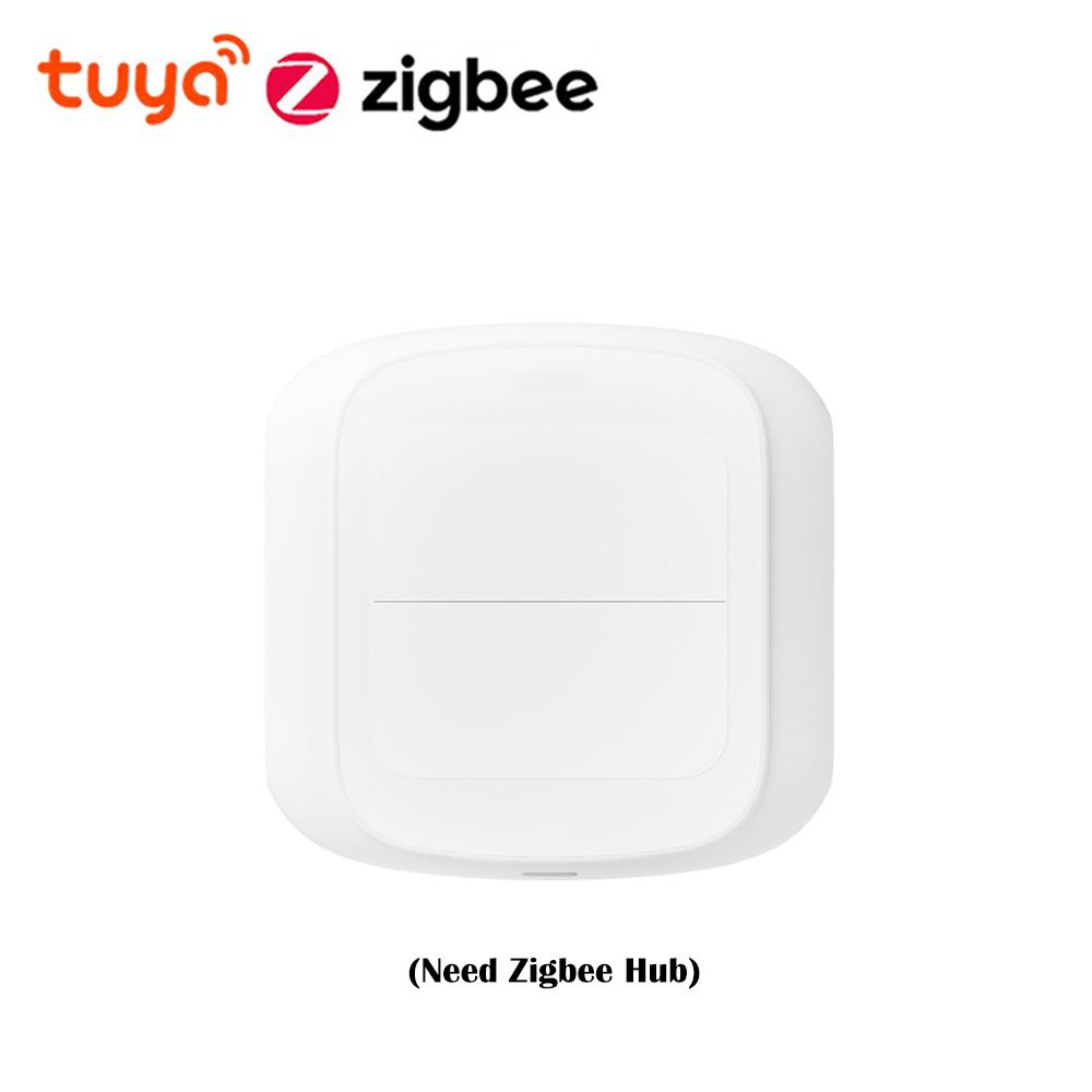 

Tuya Smart WiFi/Zigbee Switch Push Button Switch 2Gang 6 Scene Wireless Smart Home Remote Controller Automation Scenario Switch