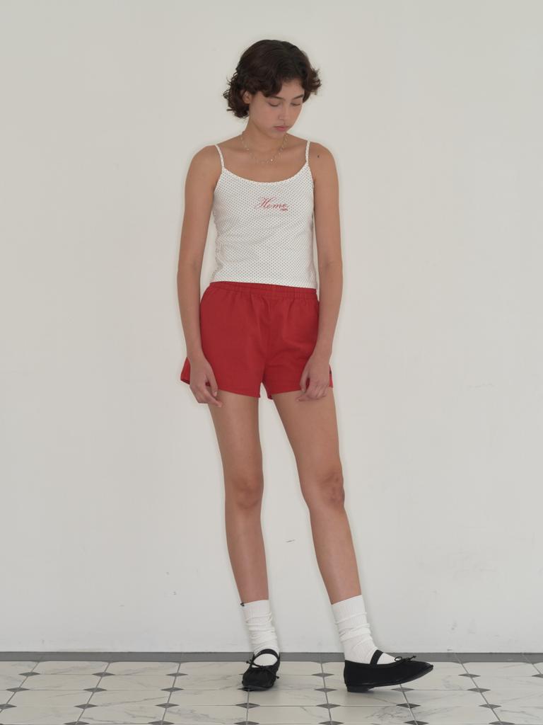 Hombadittingjeu Comfy Cotton Shorts (Red)