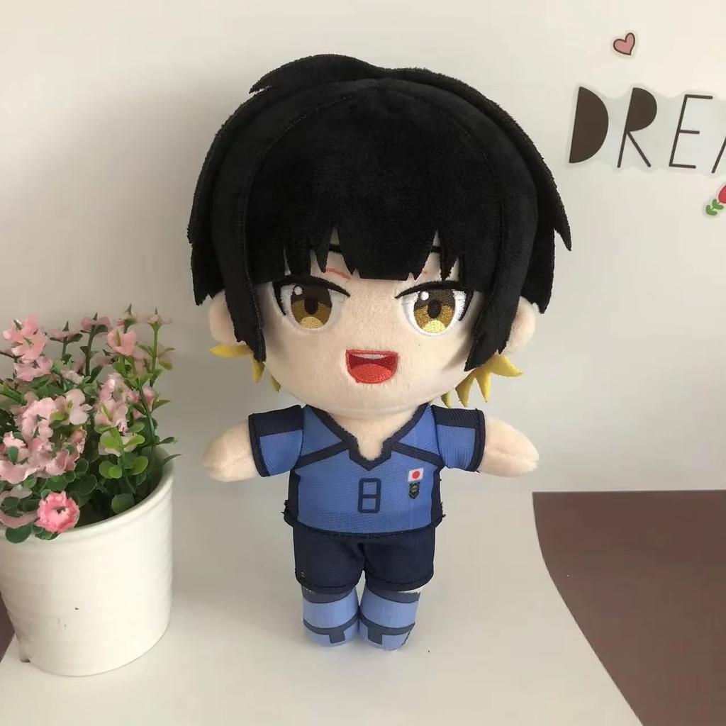 20cm Anime BLUE LOCK Plush Dolls Soft Stuffed Seishiro Nagi Plush Toys Cute Pillow Reo Mikage Dolls Kids Fans Gift