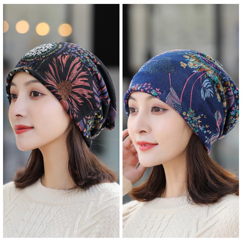 Vielseitige koreanische Damenhüte für Herbst/Winter: Kopftuch, Baotou, Pullover, Halstuch, Print, Flor und Ohrenschutz