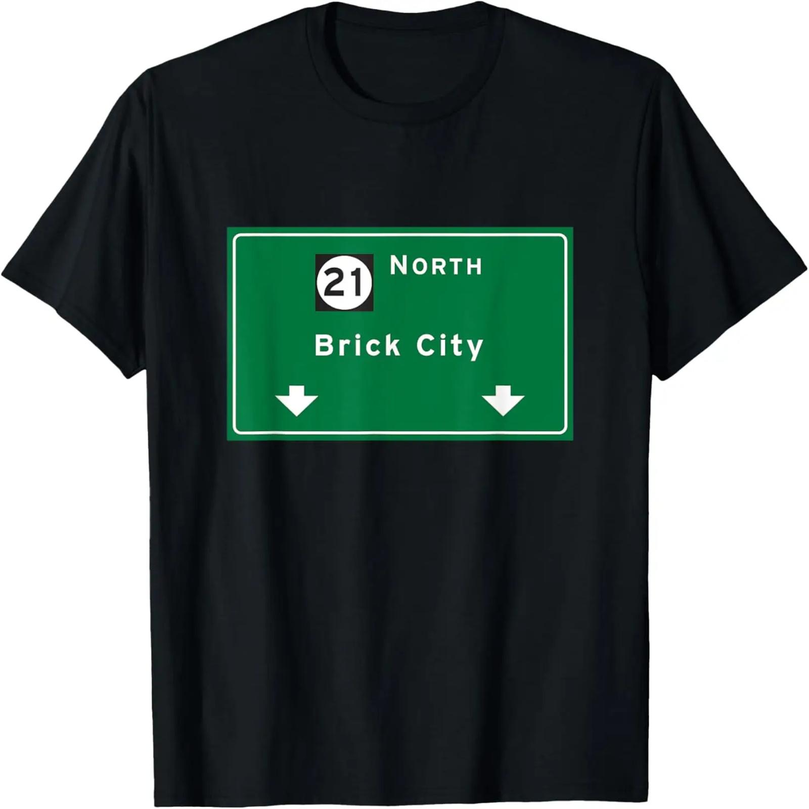 

Brick City Newark NJ City New Jersey Exit Sign graphic T-Shirt XXXXXL різнокольоровий